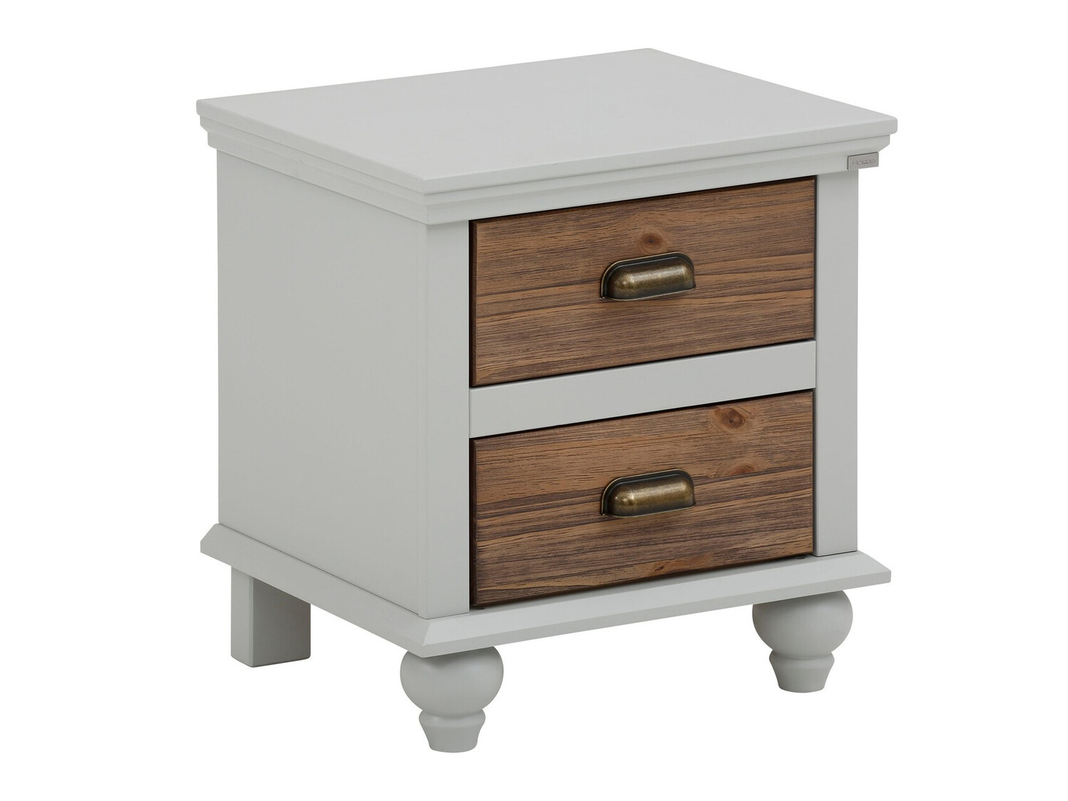 Nočna omarica Tivmeri 101 (Siva + Rjava)