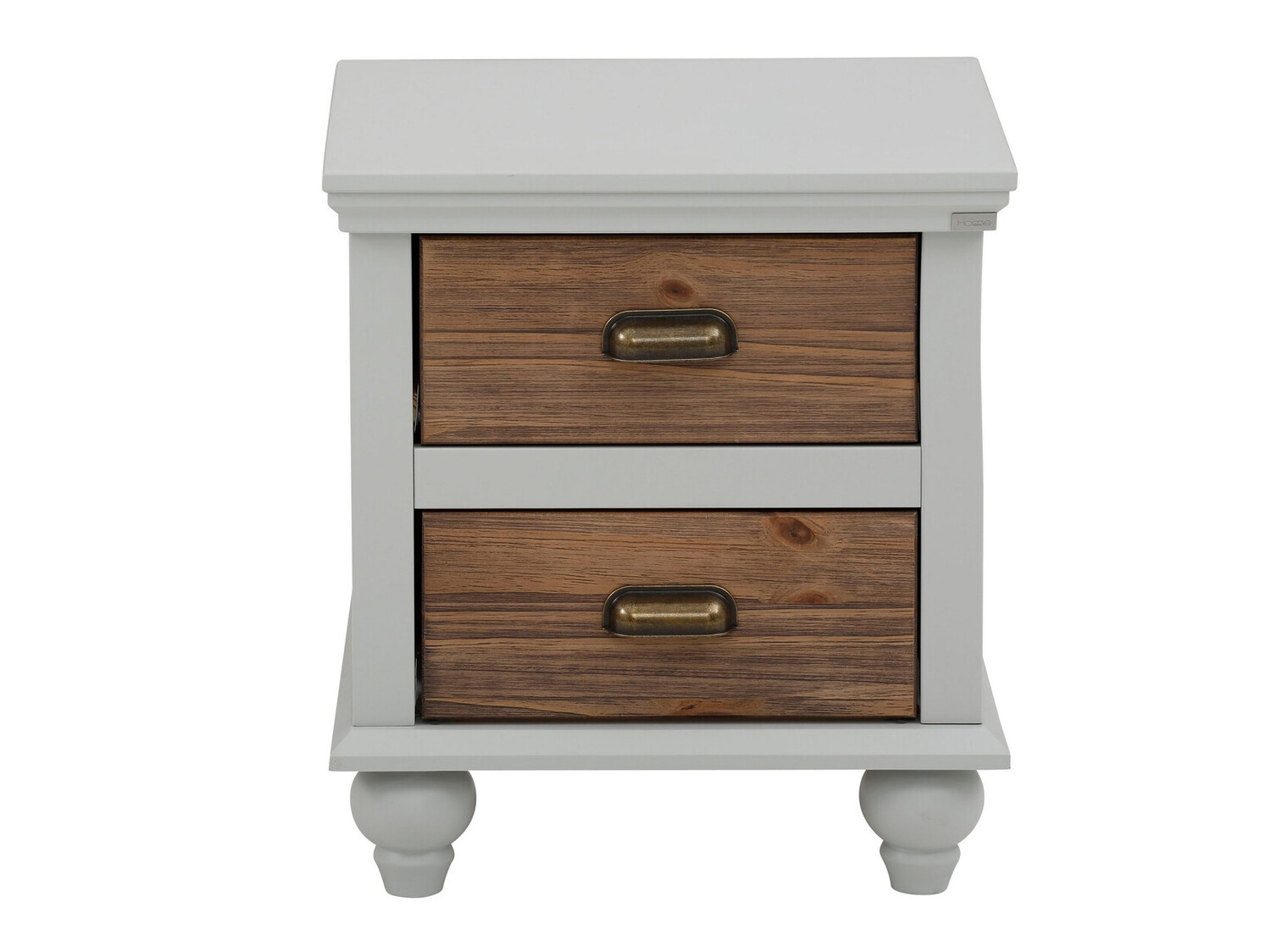 Nočna omarica Tivmeri 101 (Siva + Rjava)