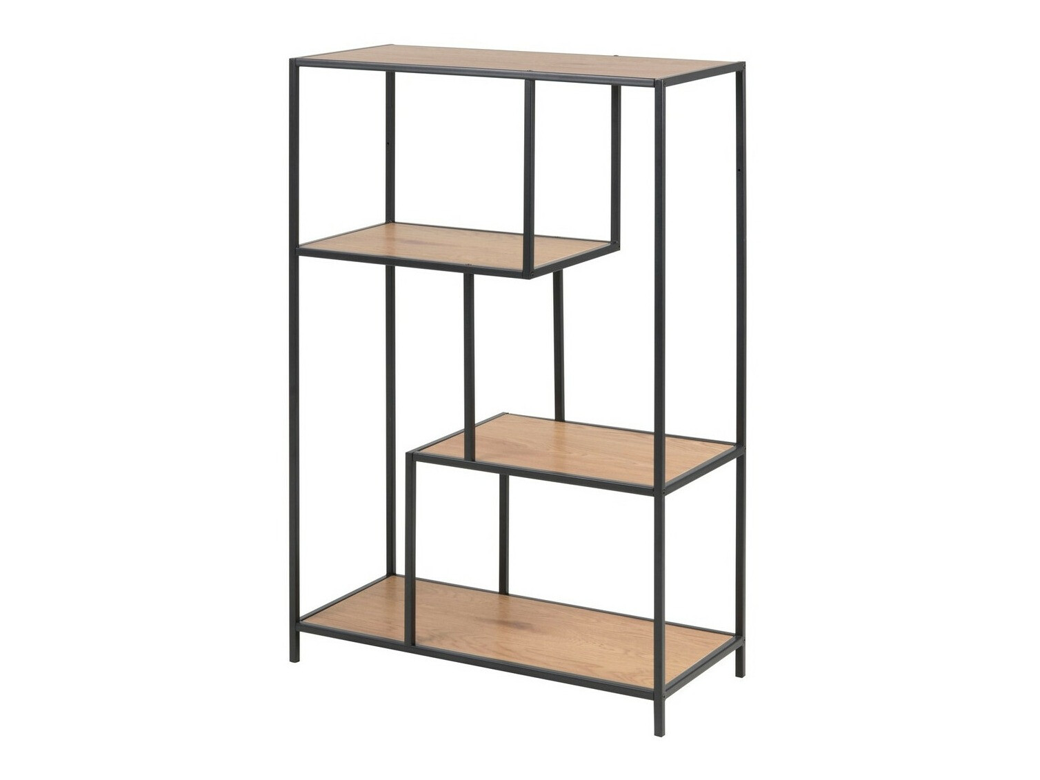 Regal Norsica Sevferi 103 (Divji hrast + Črna)