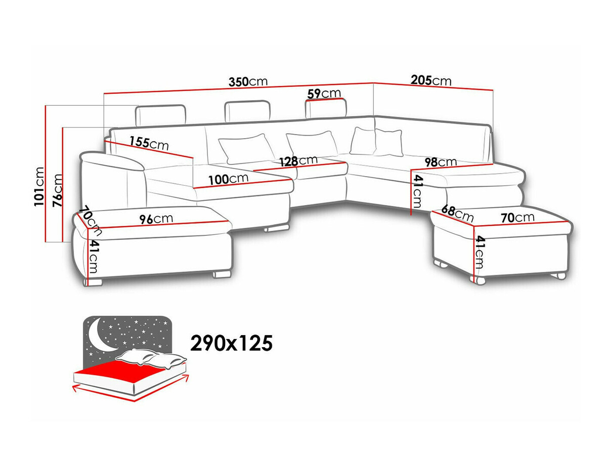 Oblazinjeno pohištvo Comfivo 215