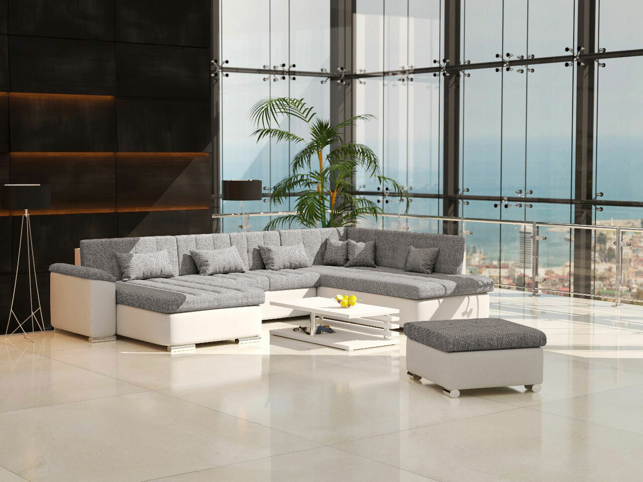 Komplet oblazinjenega pohištva Comfivo Gemma (Soft 017 + Lawa 05)