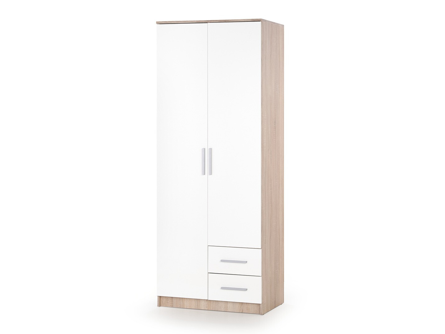Garderobna omara Cirveso 112 (Sonoma hrast + Sijaj bela)