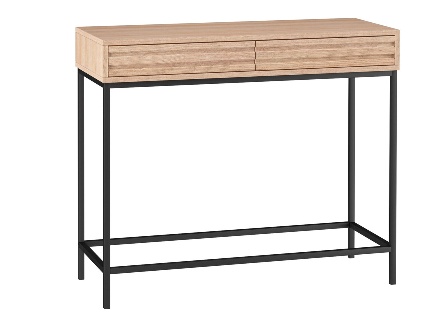 Konzolna miza Denton 846 (Črna + Hrast)