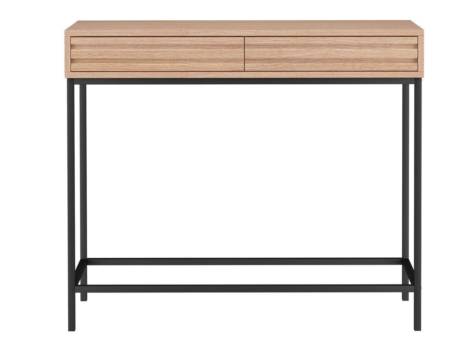 Konzolna miza Denton 846 (Črna + Hrast)