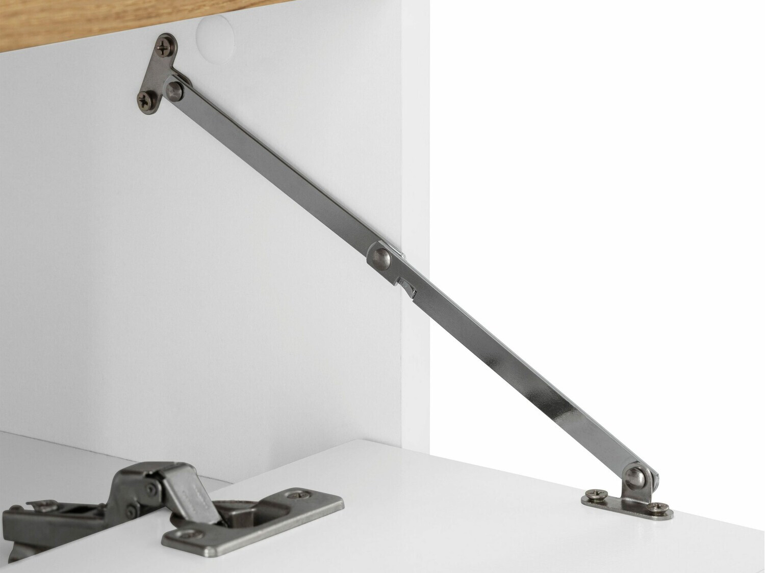 Prostostoječa kopalniška omarica za umivalnik Denton 840 (Bela + Hrast)