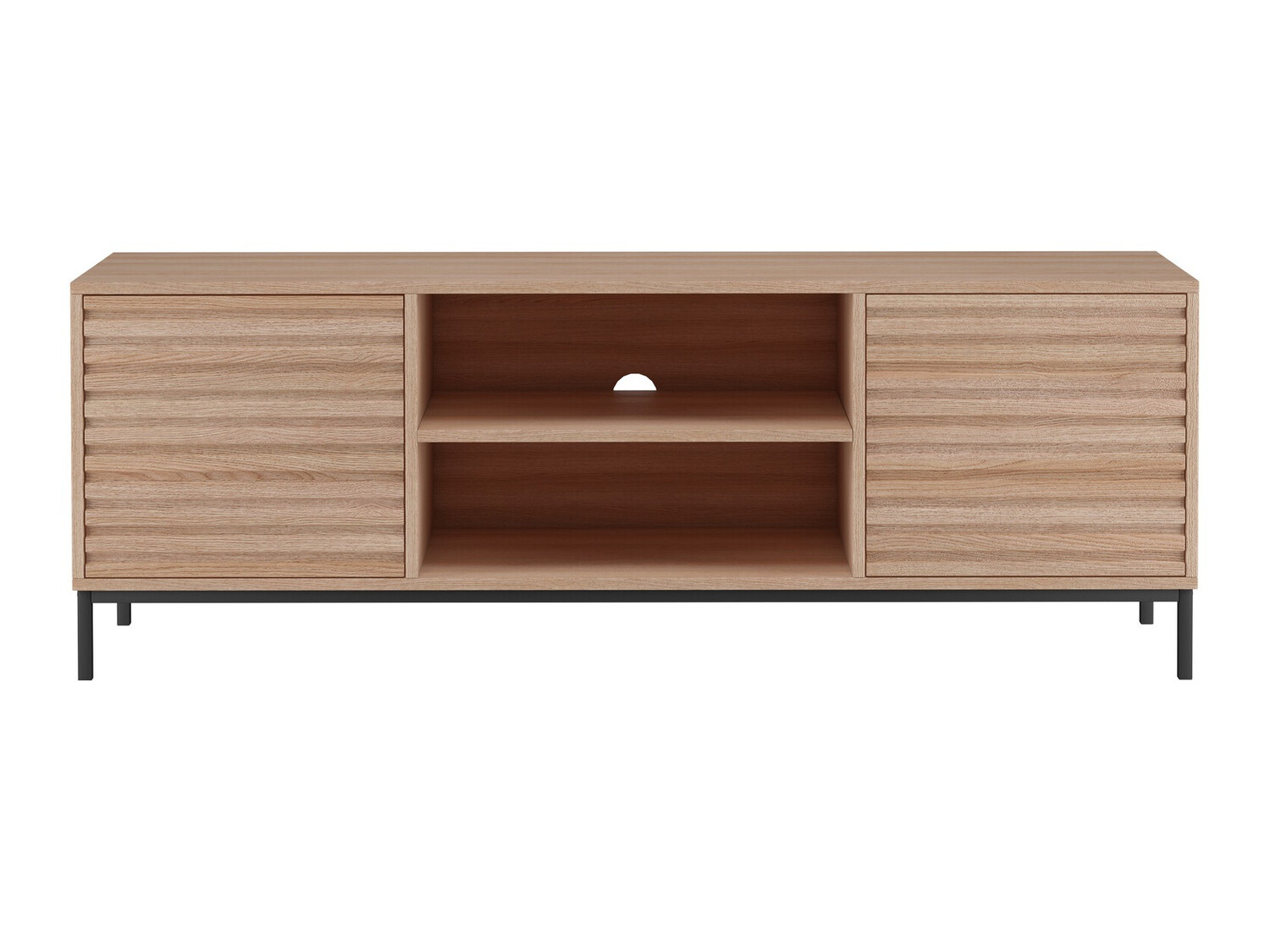 TV-omarica Denton 844 (Črna + Hrast)