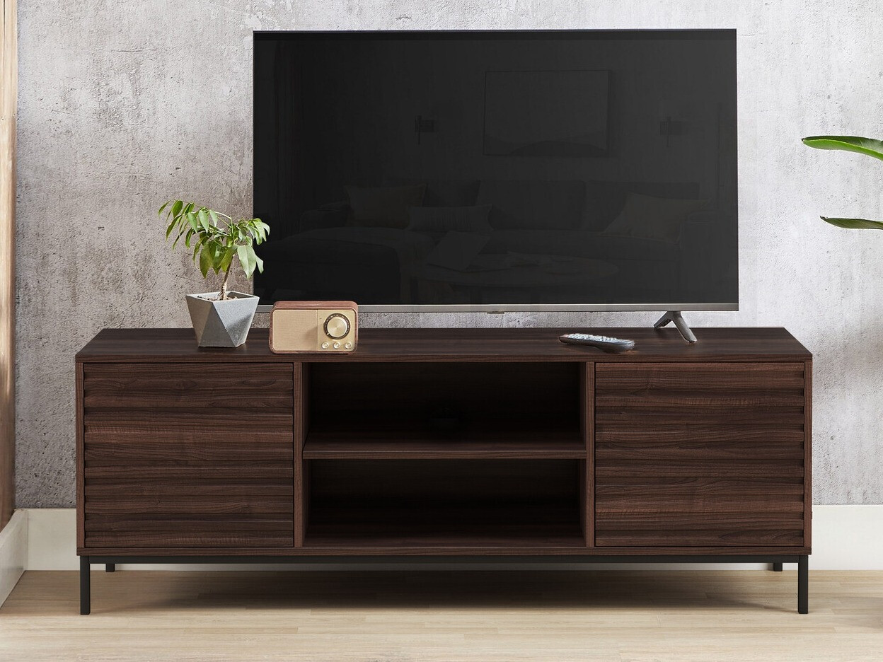 TV-omarica Denton 844 (Črna + Oreh)