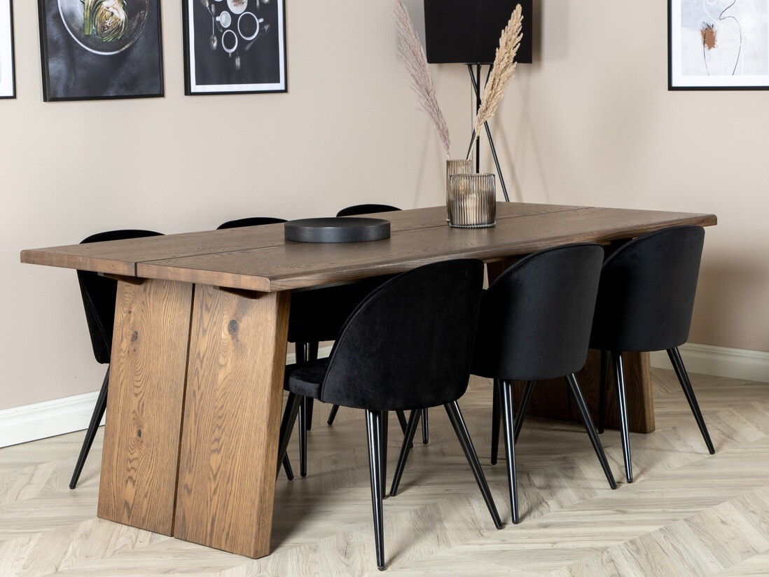 Jedilniški komplet Dallas 1856 (Črna)