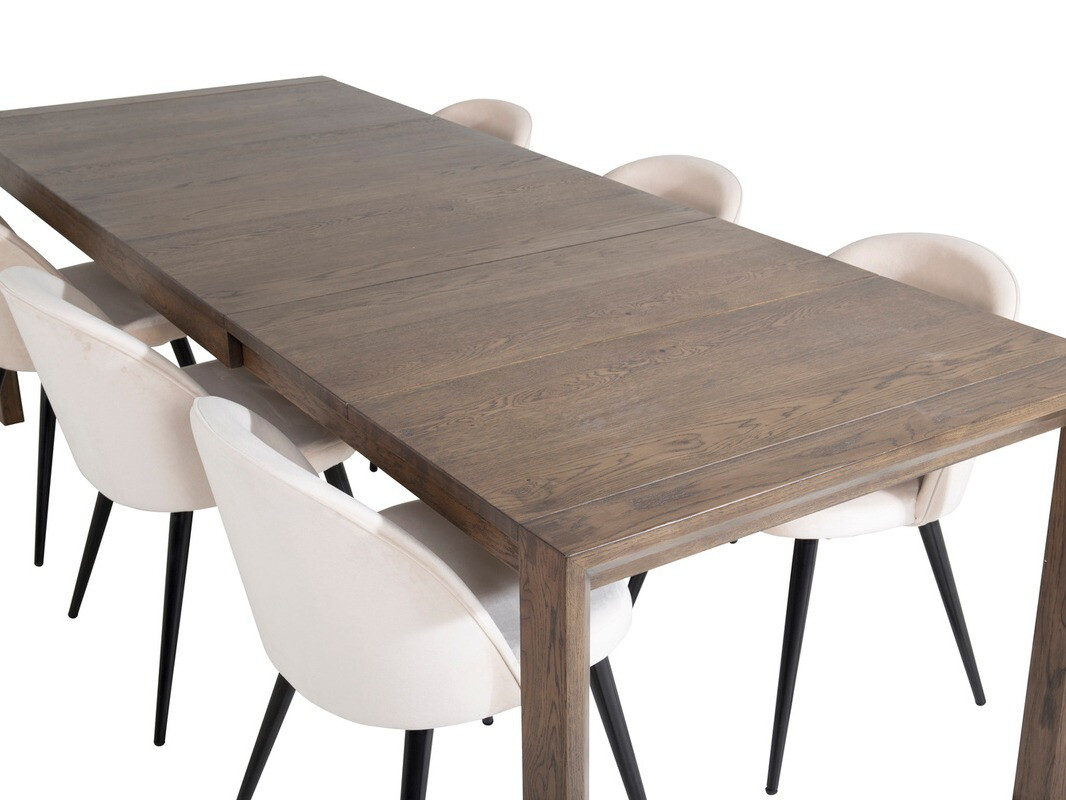 Jedilniški komplet Dallas 2052 (Bež + Črna)