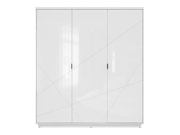 Garderobna omara Fivale 116 (Sijaj bela + Bela)