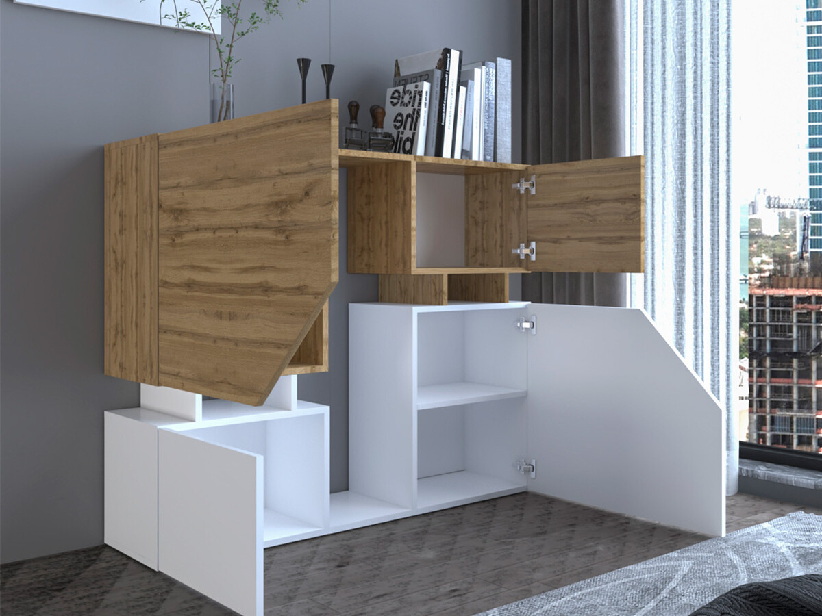 Komplet za dnevno sobo Comfivo Daldune I (Wotan hrast + Antracit)