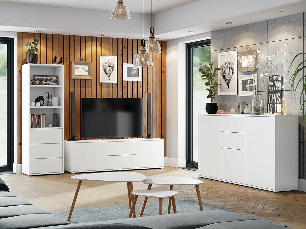 Komplet za dnevno sobo Comfivo Fersoe 110 (Bela)