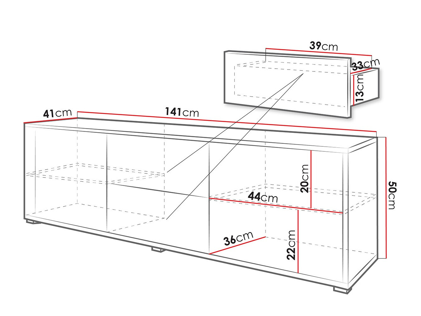 TV-omarica Comfivo Fersoe 109 (Bela)