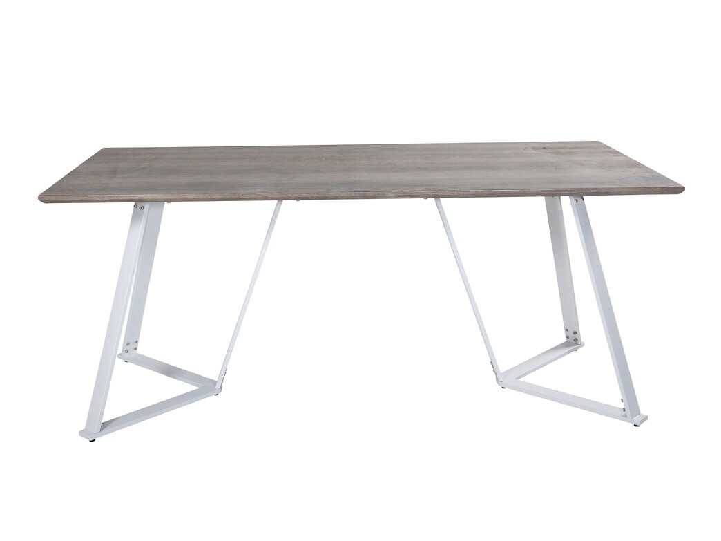 Jedilniški komplet Dallas 1973 (Bela + Svetlo siva)