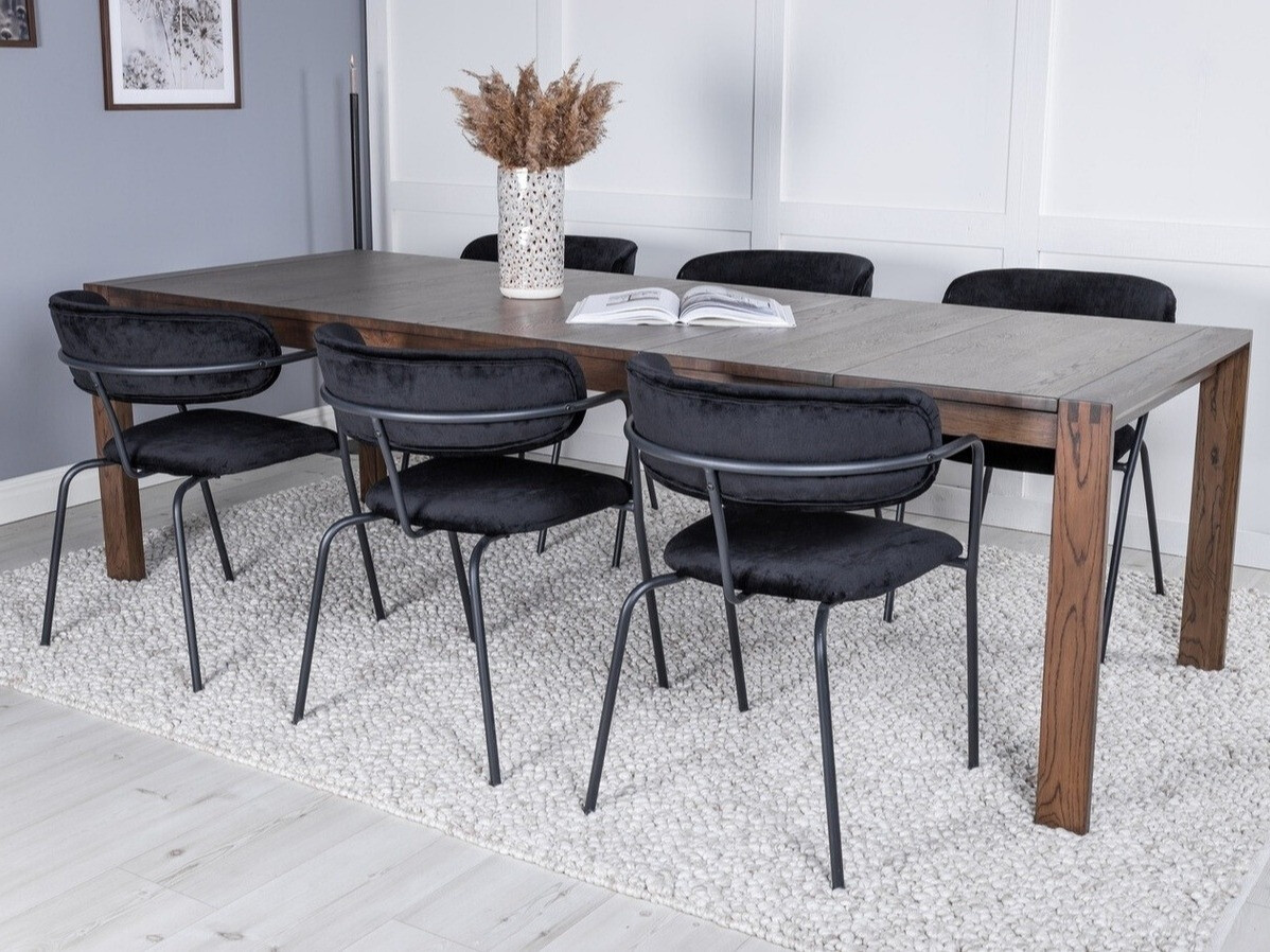 Jedilniški komplet Dallas 2055 (Temen hrast)