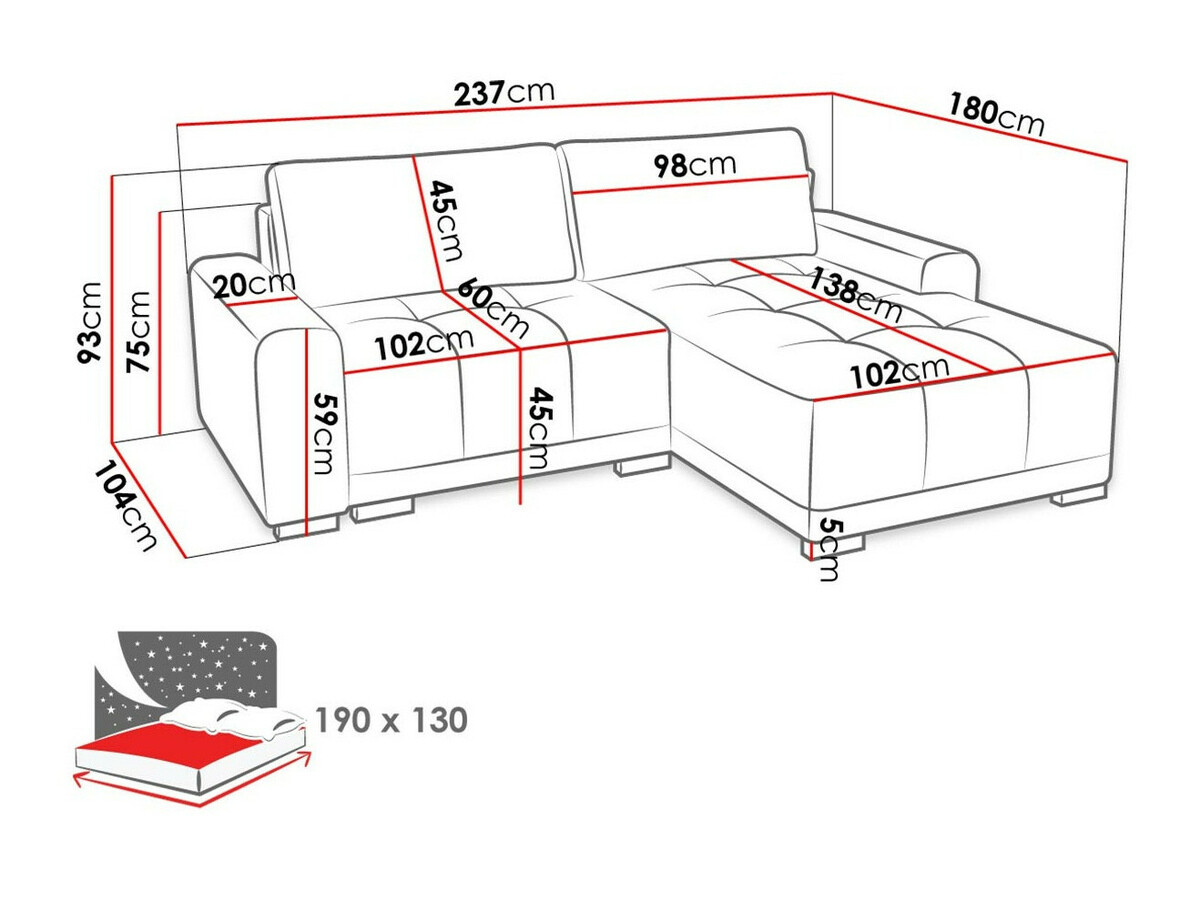 Kotna garnitura Columbus 183 (Country 17)