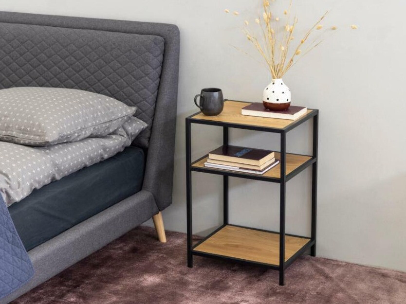 Stranska mizica Norsica Sevferi 114 (Divji hrast + Črna)