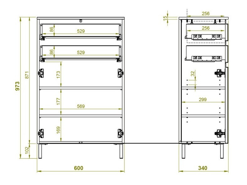 Prostostoječa Kopalniška omarica Levtalo 102
