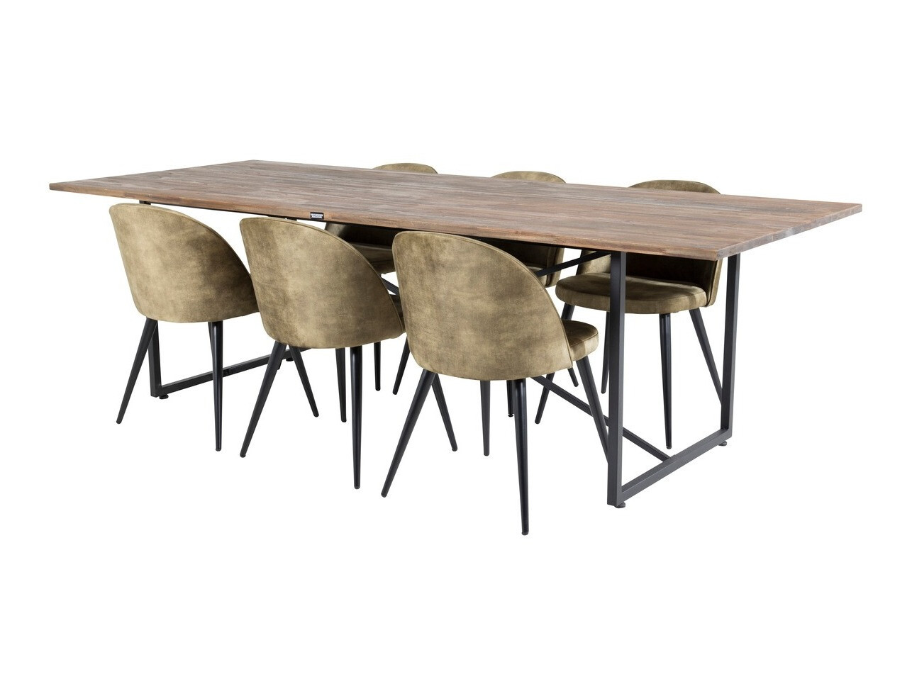 Jedilniški komplet Dallas 1598 (Prašno zelena)