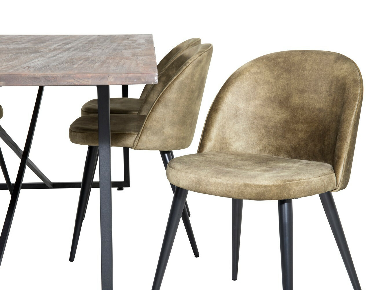 Jedilniški komplet Dallas 1598 (Prašno zelena)