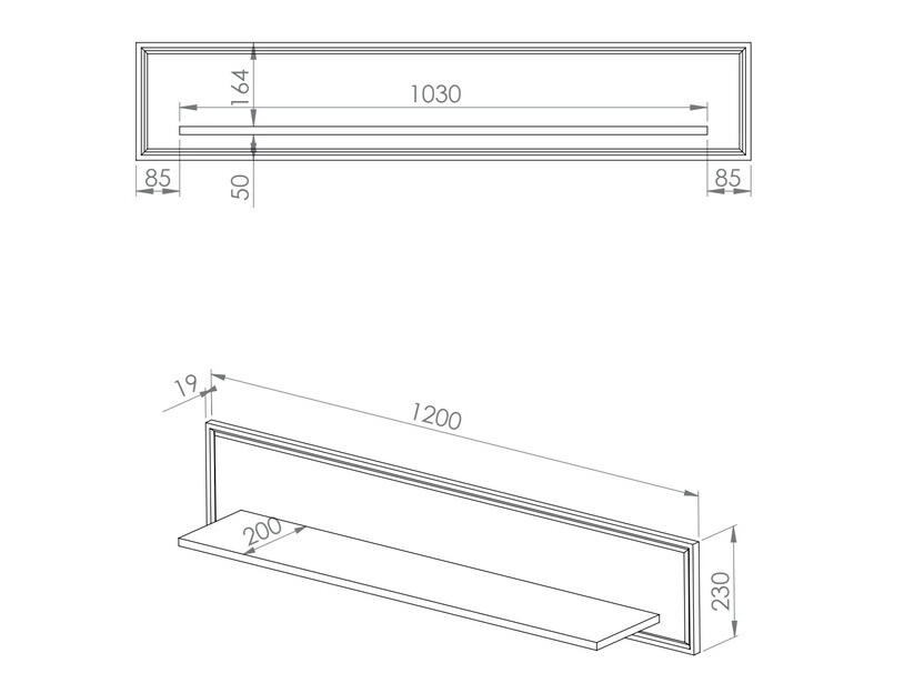 Stenska polica Elbrevi 108