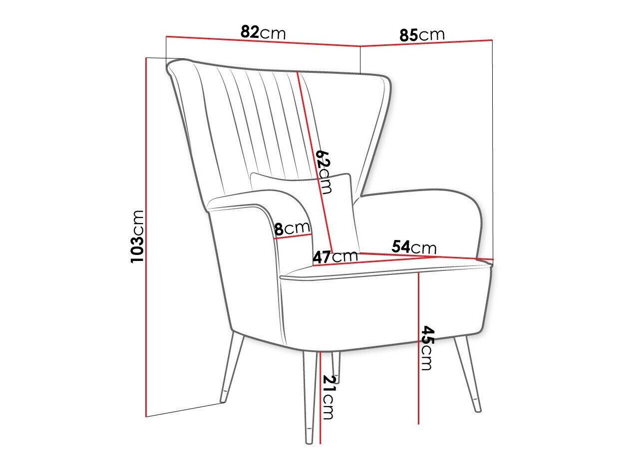 Fotelj Orem 111 (Magic Velvet 2216)