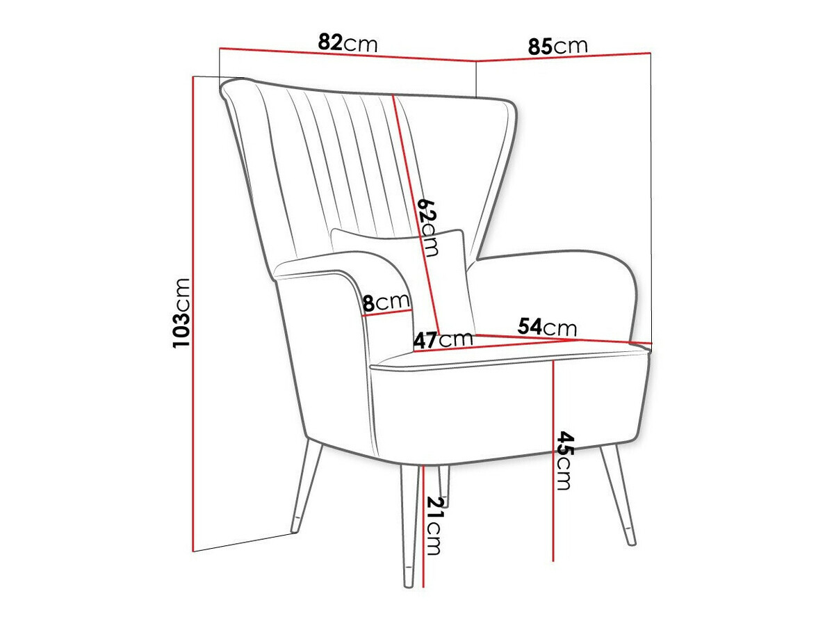 Fotelj Orem 111 (Magic Velvet 2234)