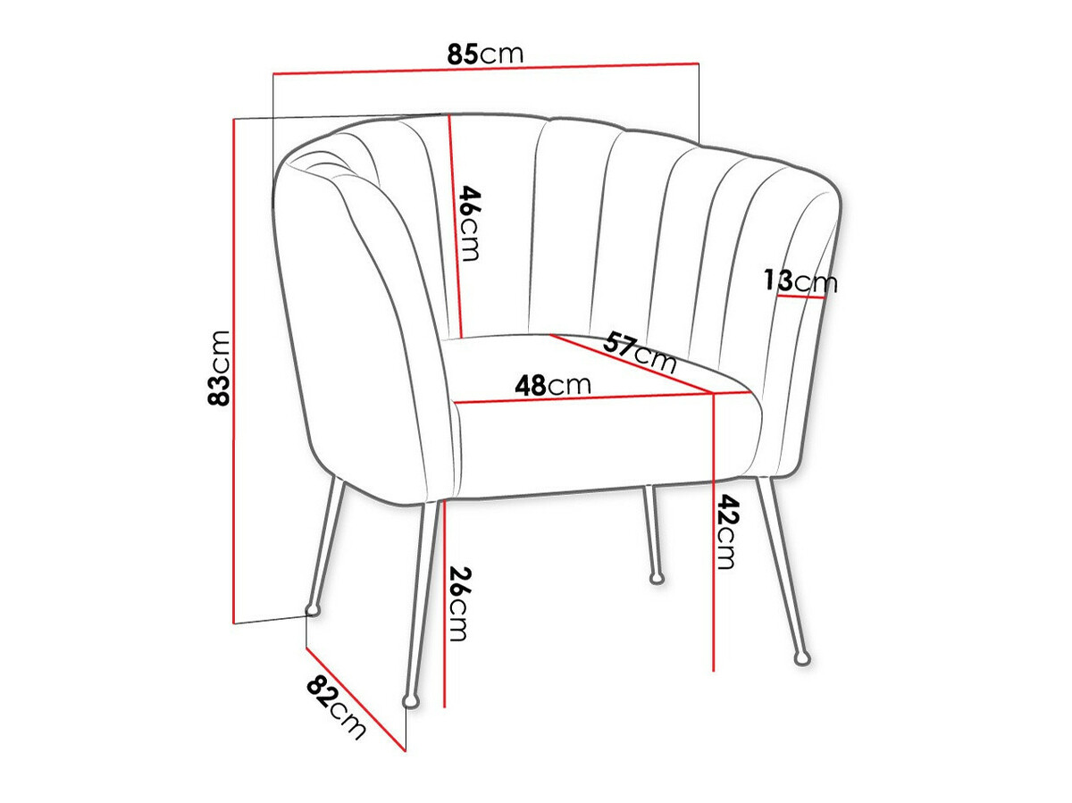 Fotelj Orem 112 (Magic Velvet 2216)