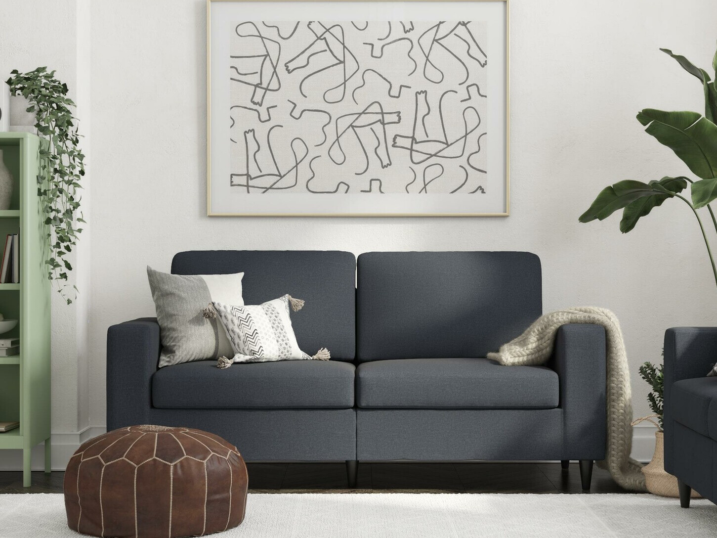 Kavč Tulsa 444 (Temno modra)