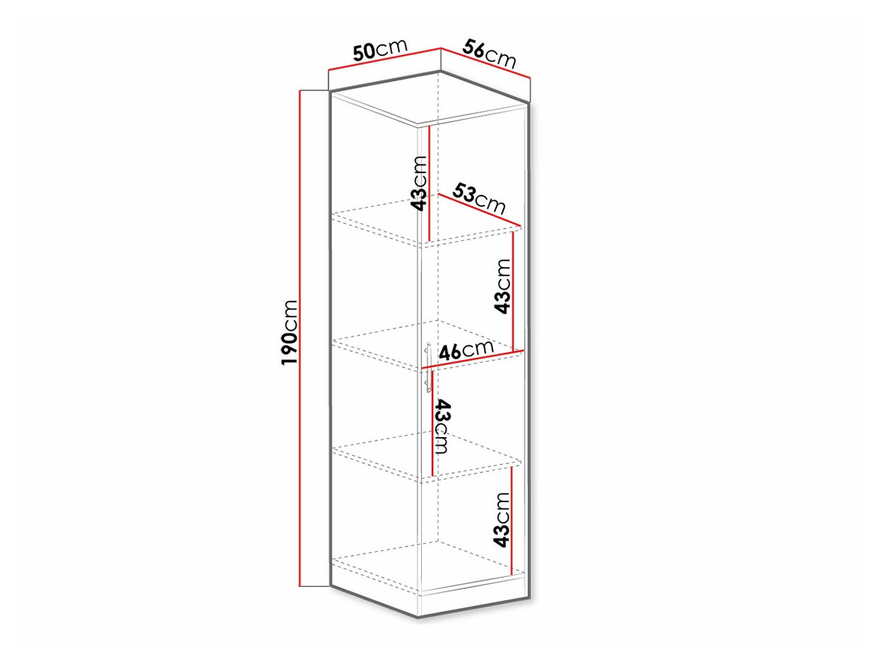 Regal Cavmero 107 (Sonoma hrast + Bela)