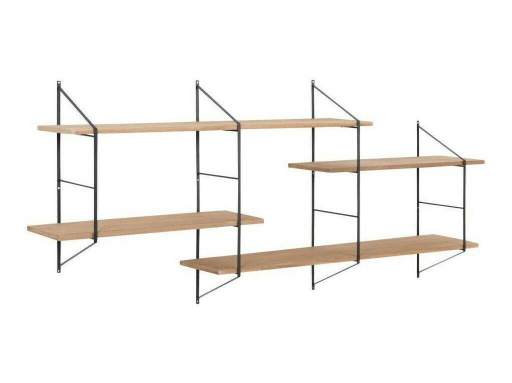 Stenska polica Norsica 447 (Svetlo rjava + Črna)