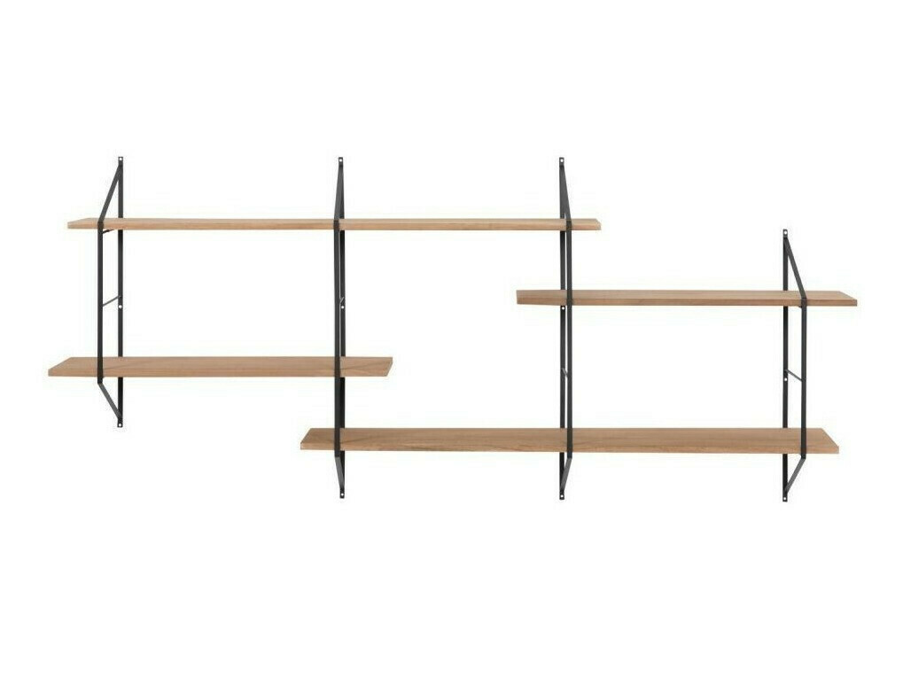 Stenska polica Norsica 447 (Svetlo rjava + Črna)