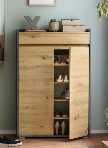 Regal za čevlje Ruvciri 101 (Hrast + Antracit)