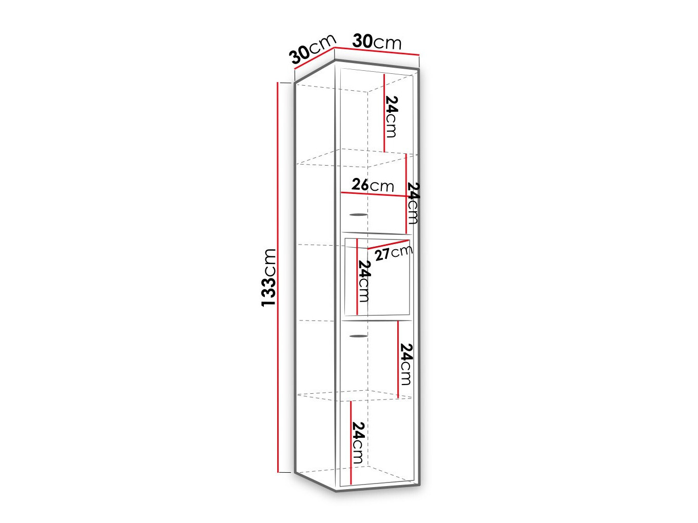 Stenska kopalniška omarica Baltesi 117 (Črna + Artisan hrast)