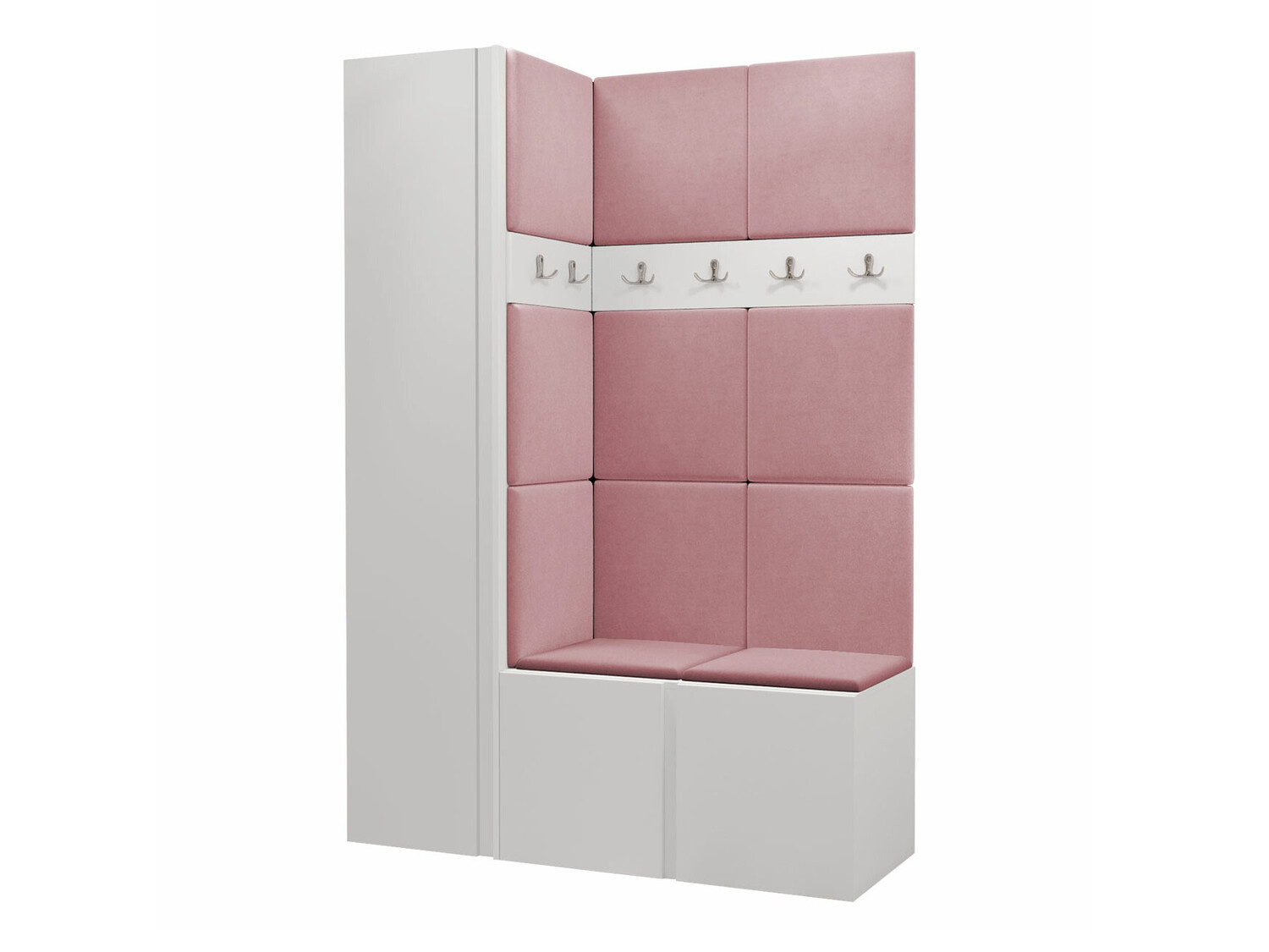 Komplet za predsobo Hartford 471 (Bela)