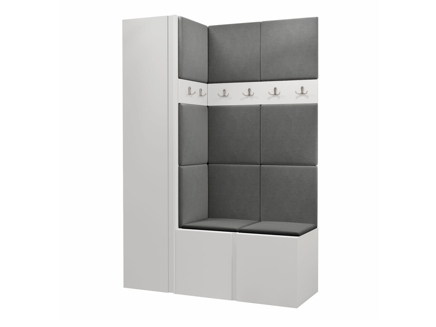 Komplet za predsobo Hartford 471 (Bela)