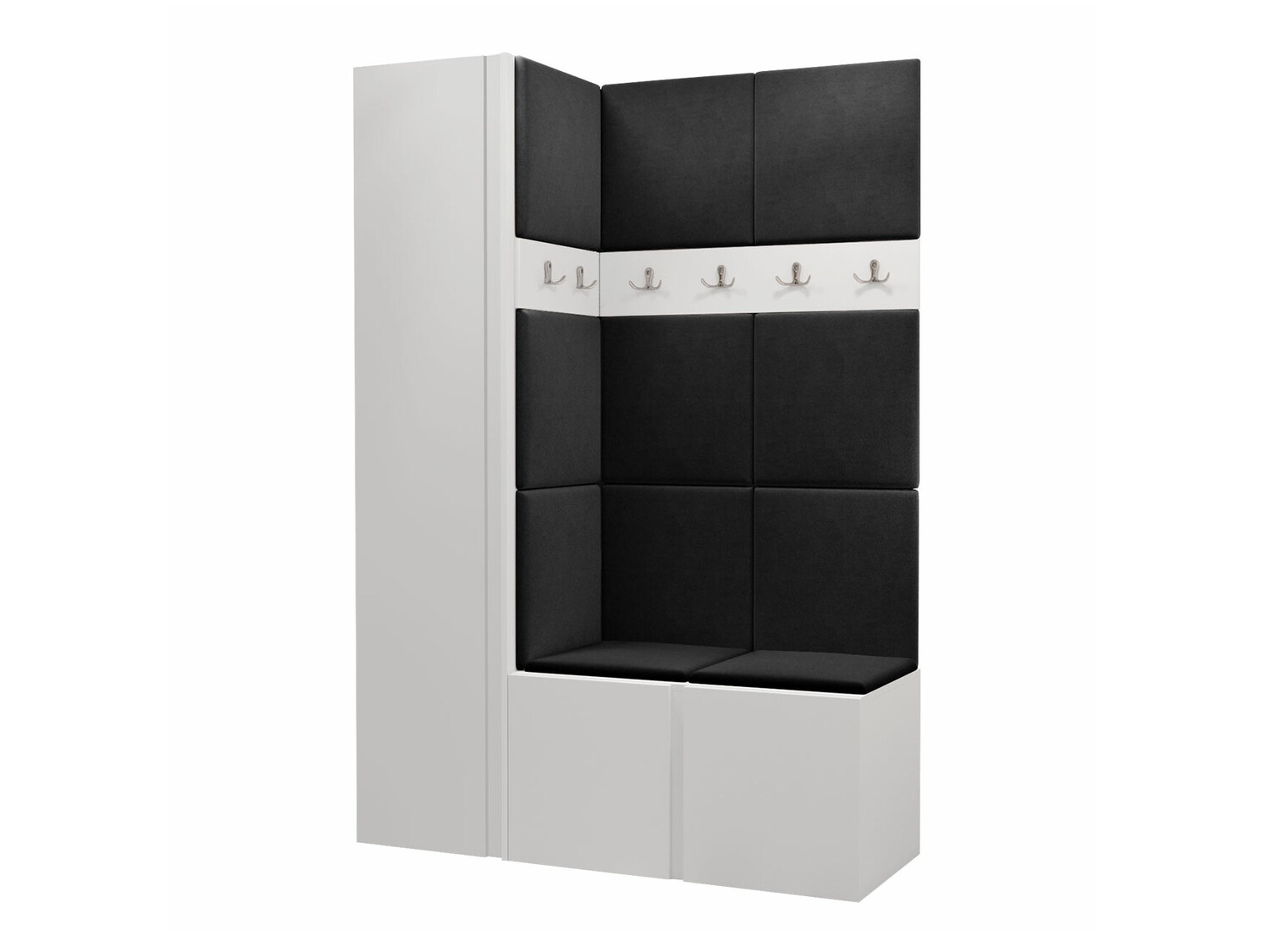 Komplet za predsobo Hartford 471 (Bela)