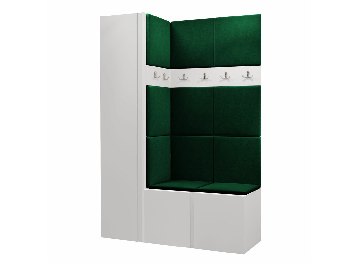 Komplet za predsobo Hartford 471 (Bela)