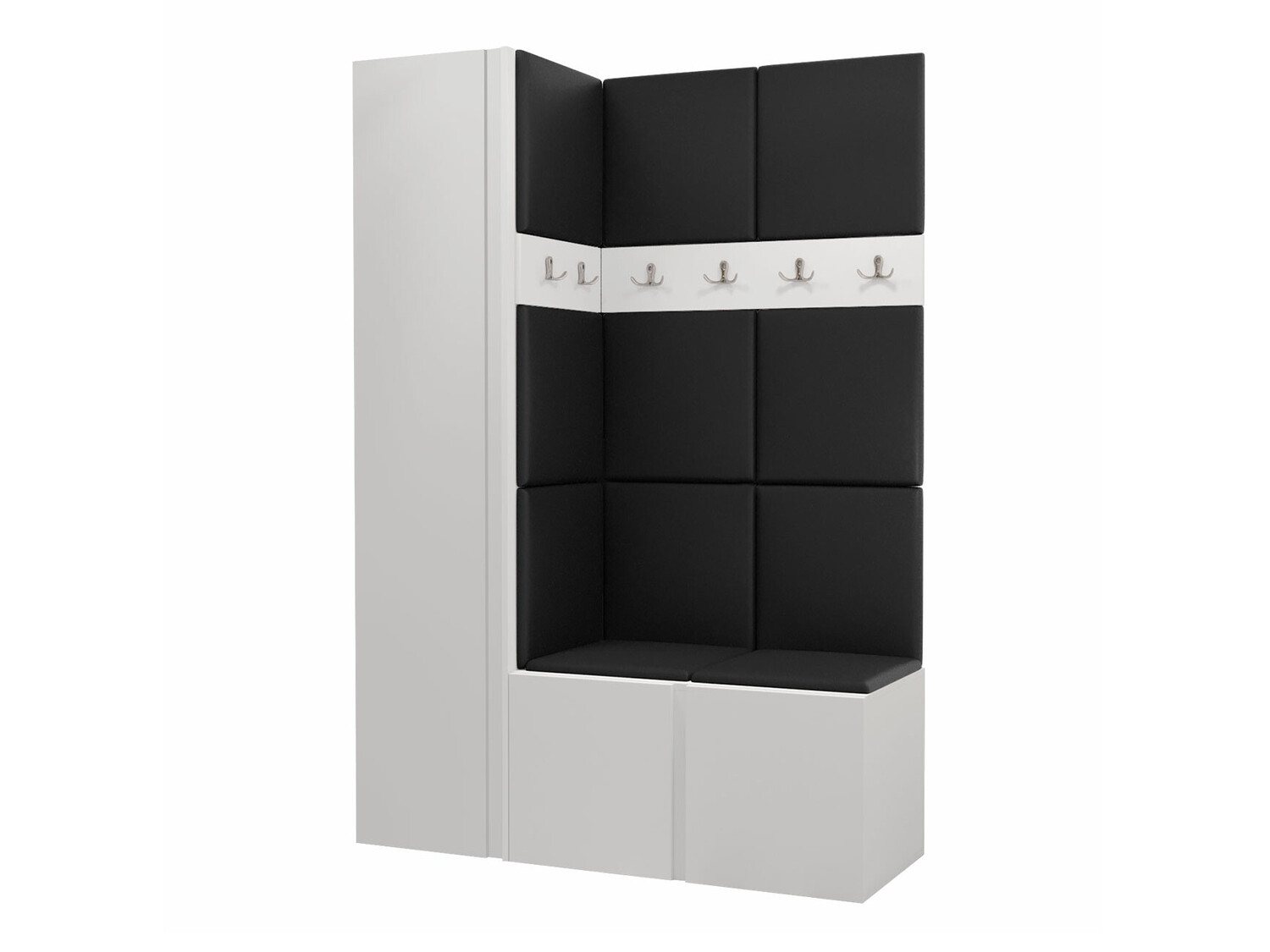 Komplet za predsobo Hartford 471 (Bela)