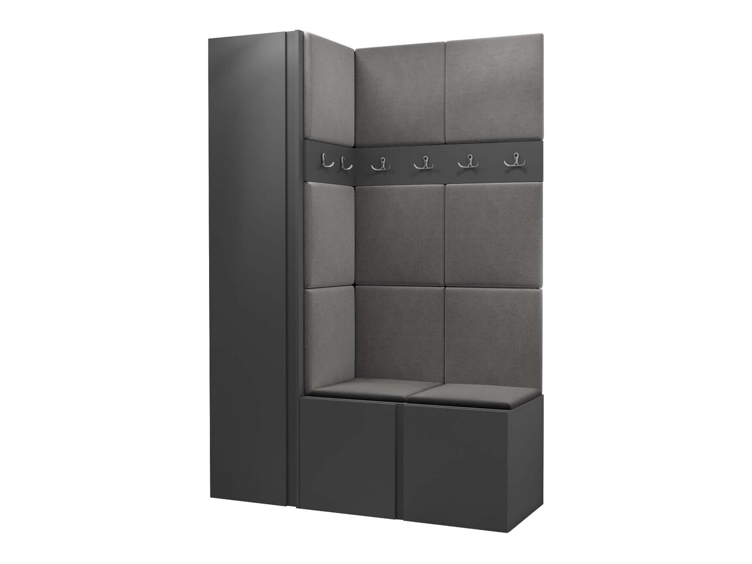 Komplet za predsobo Hartford 471 (Grafit)