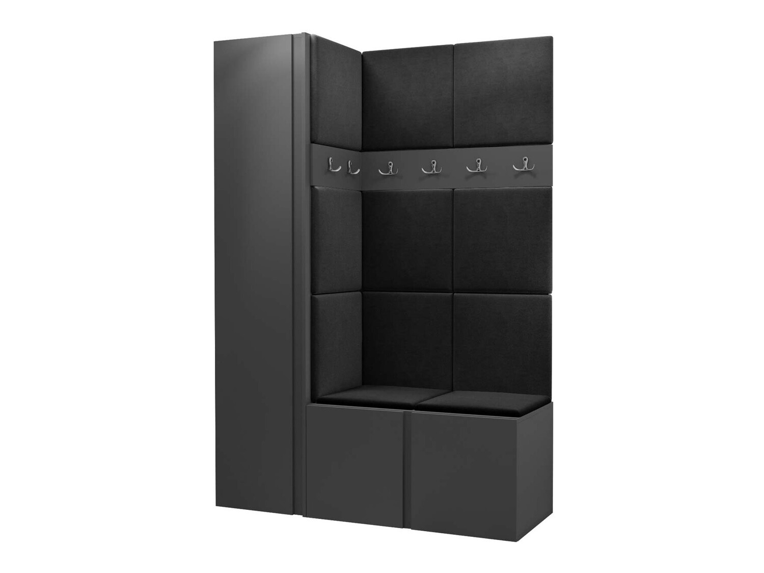 Komplet za predsobo Hartford 471 (Grafit)