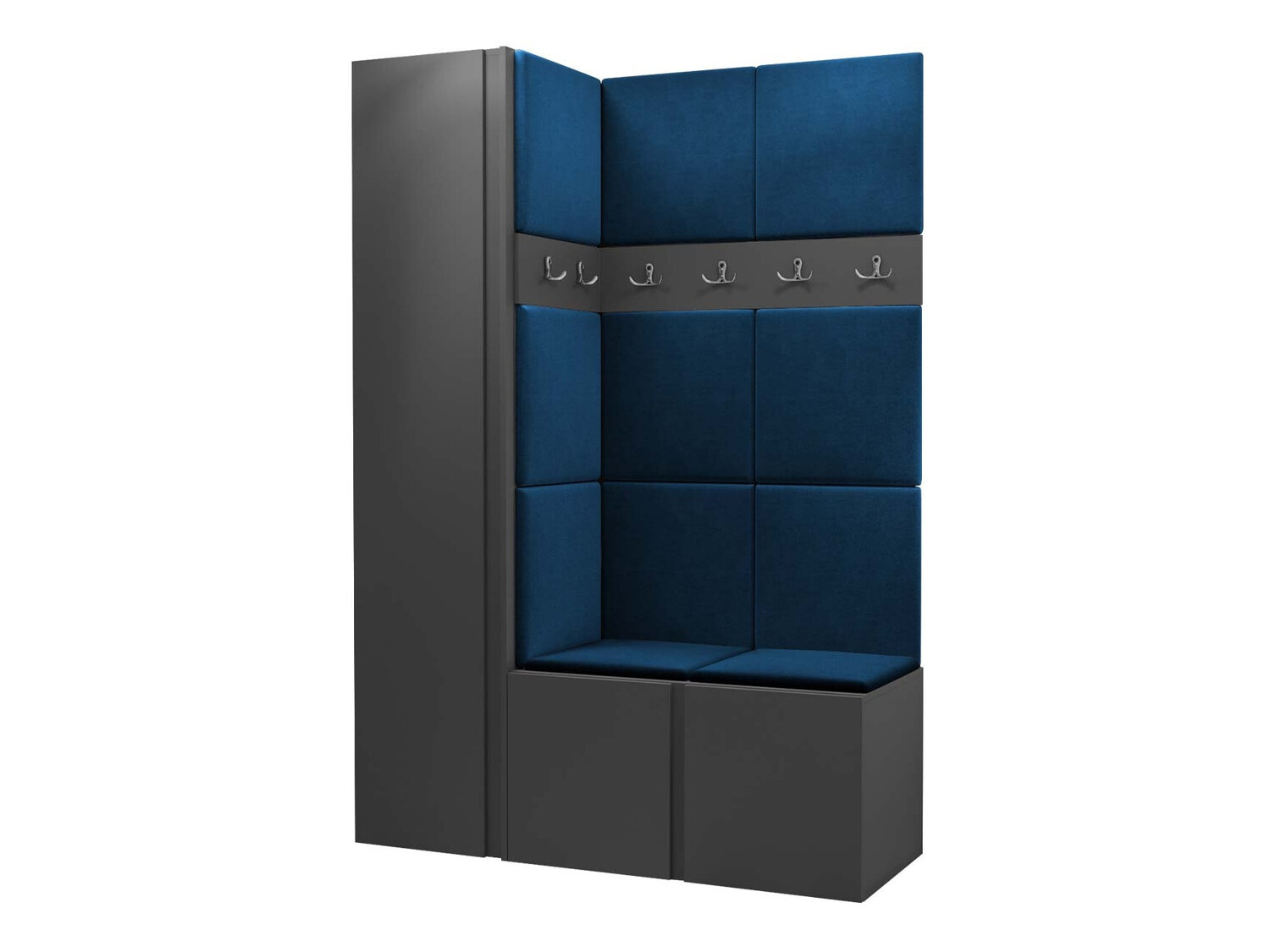 Komplet za predsobo Hartford 471 (Grafit)