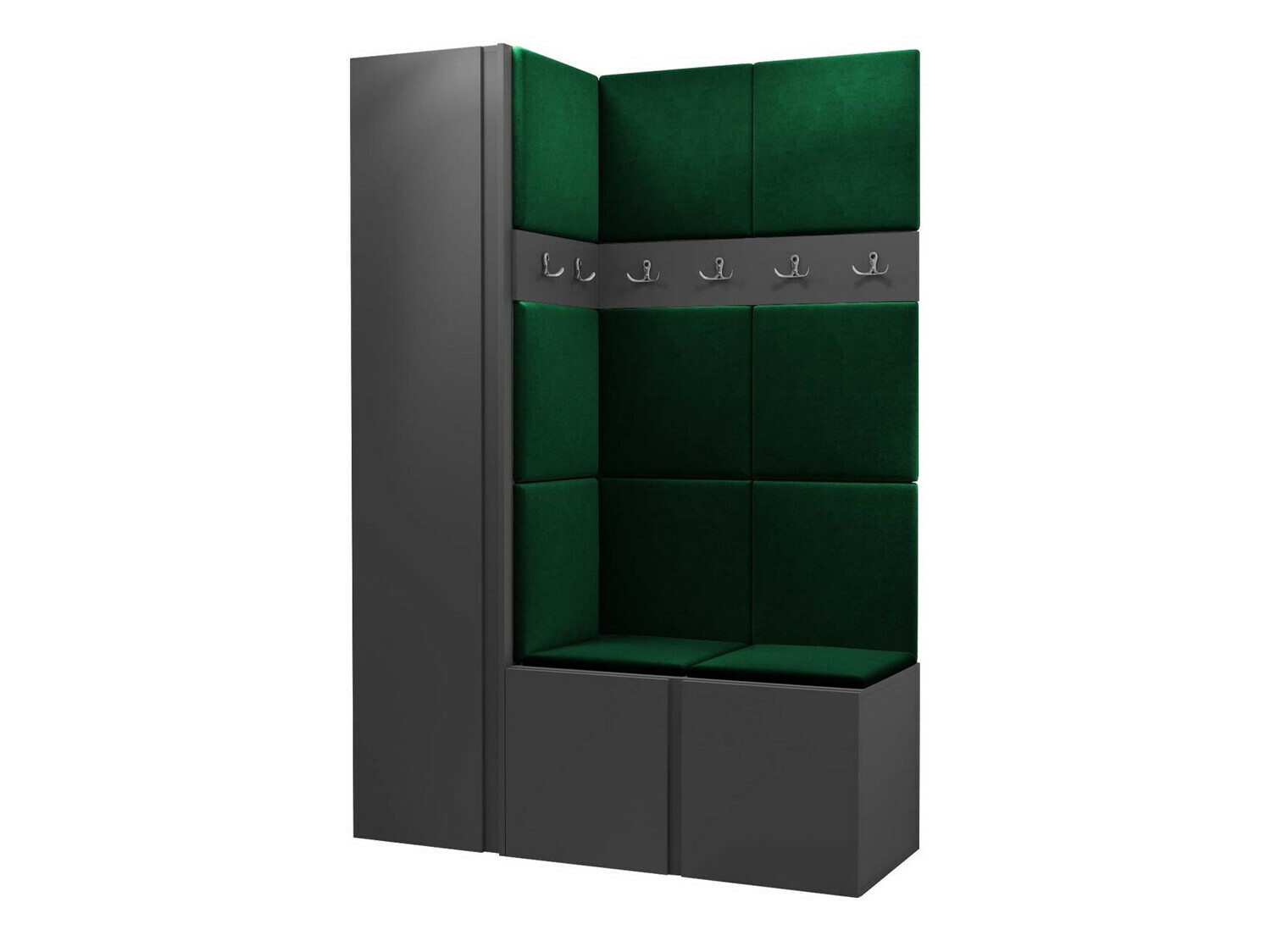 Komplet za predsobo Hartford 471 (Grafit)