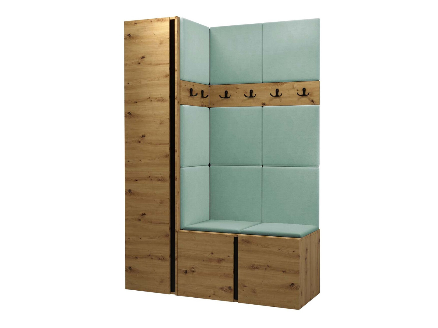 Komplet za predsobo Pinis IX (Artisan hrast)