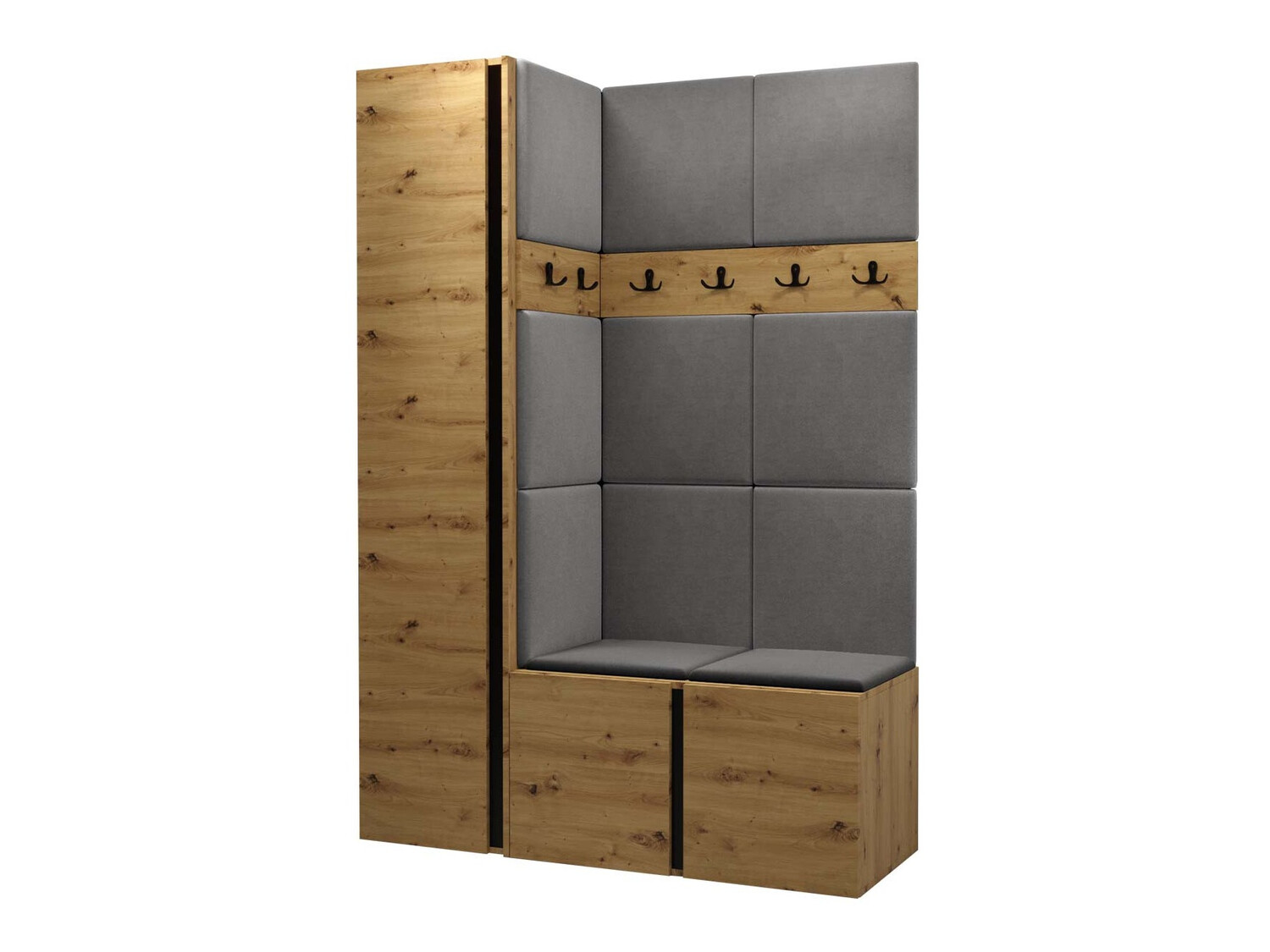 Komplet za predsobo Pinis IX (Artisan hrast)