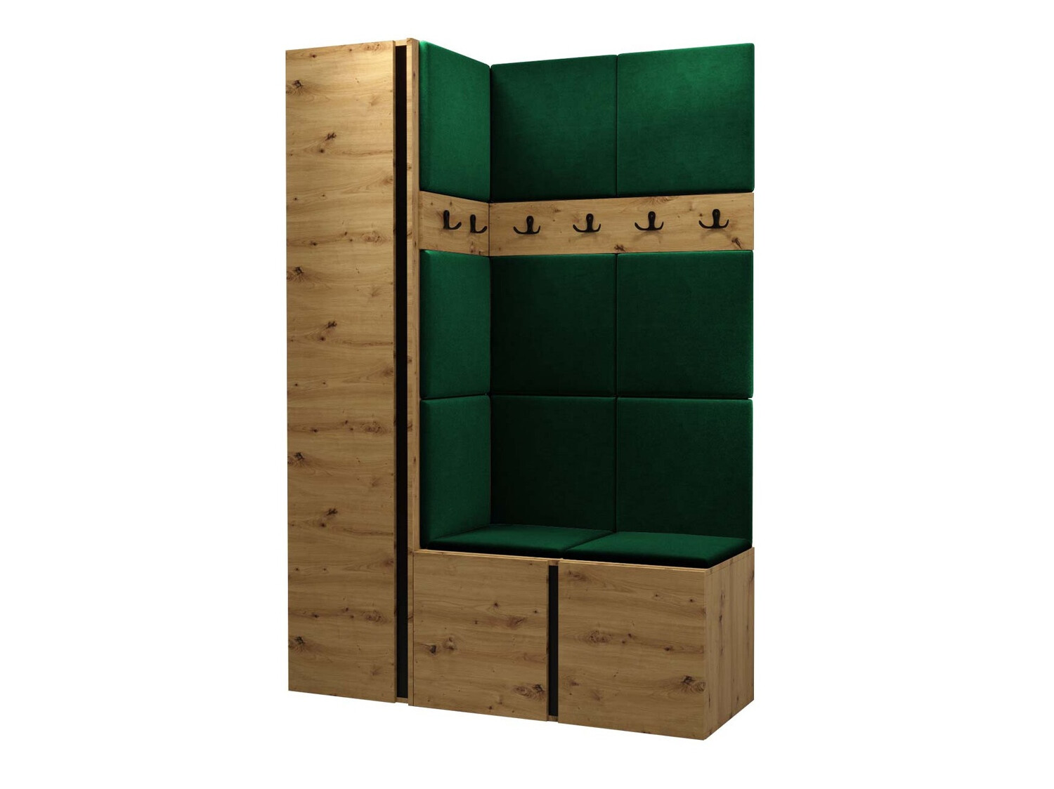 Komplet za predsobo Pinis IX (Artisan hrast)