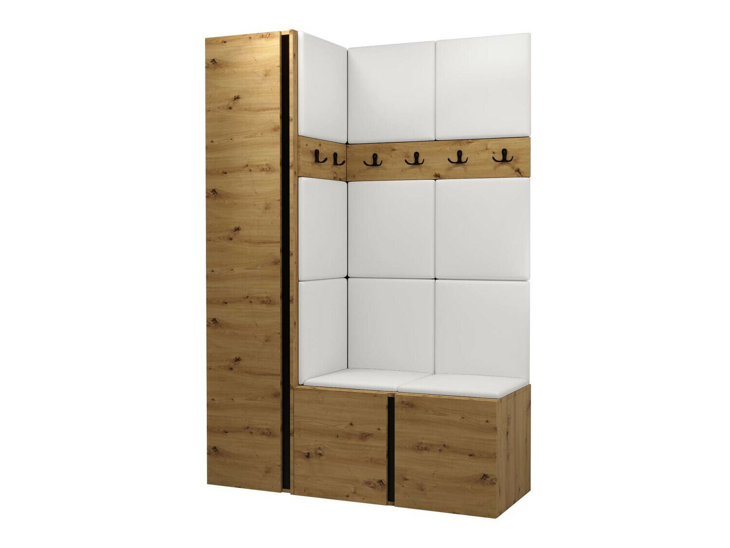 Komplet za predsobo Pinis IX (Artisan hrast)