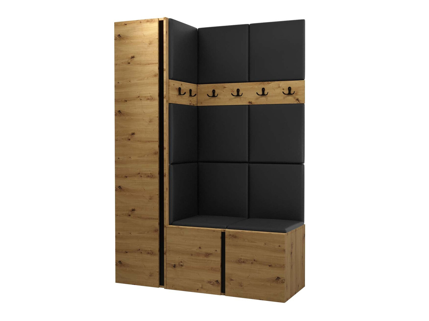 Komplet za predsobo Pinis IX (Artisan hrast)