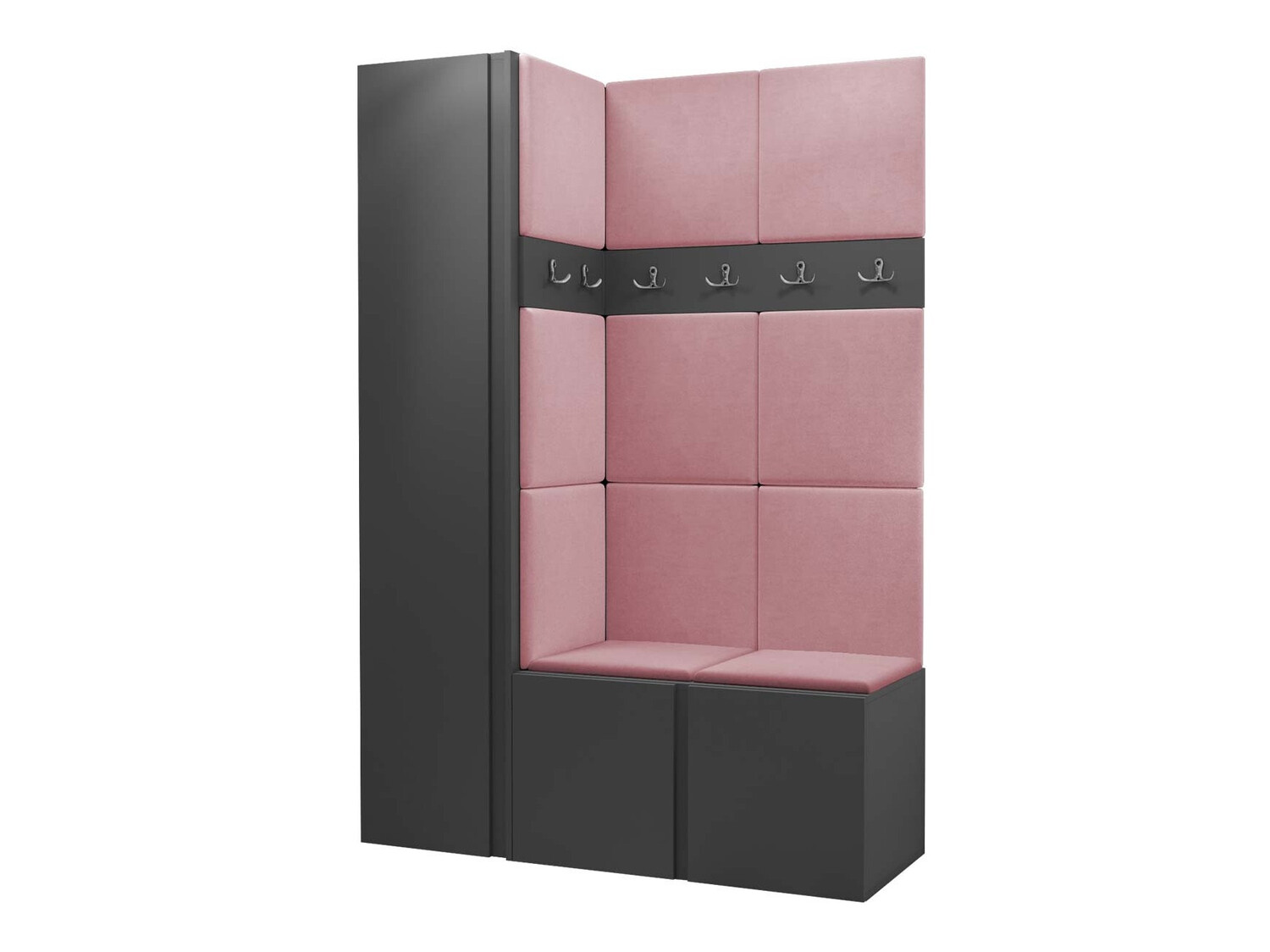 Komplet za predsobo Pinis IX (Grafit)