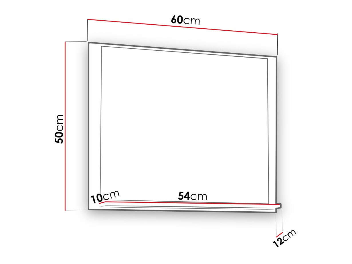 Kopalniško ogledalo Velum (Artisan hrast)